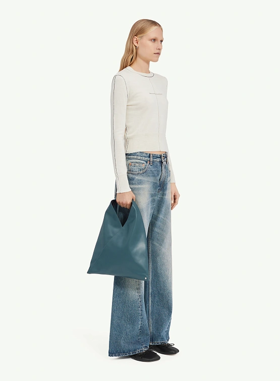 Женские джинсы MM6 Maison Margiela Wide Leg Blue