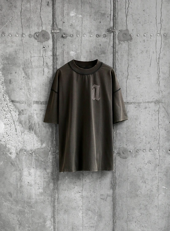 Футболка ARNODEFRANCE 'A STUDS' Grey