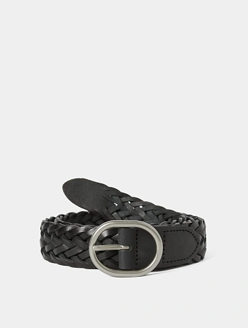 Ремень thisisneverthat Leather Mesh Belt Black