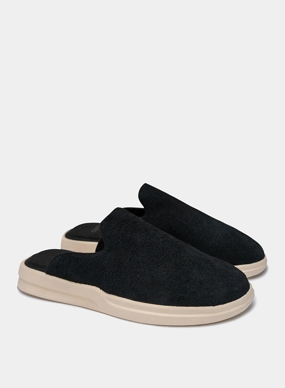 Сабо LUSSO CLOUD Pelli Hairy Suede - Jet Black / Shortbread