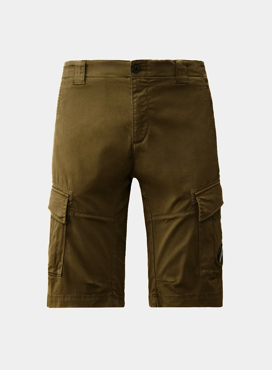 Шорты C.P. Company Stretch Sateen Cargo Ivy Green