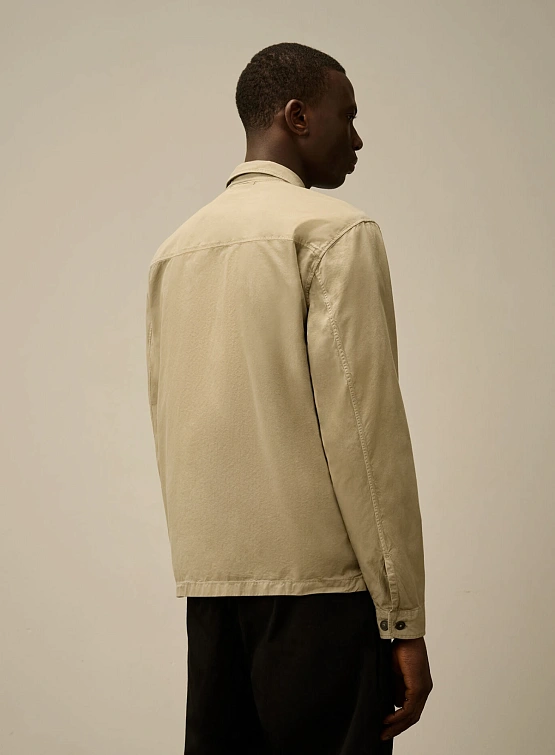 Рубашка C.P. Company Organic Gabardine Utility Vintage Khaki
