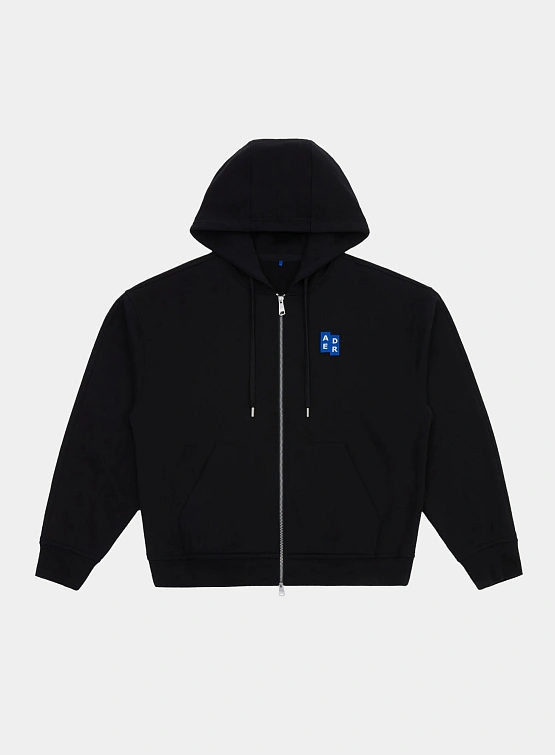 Зип-худи ADERERROR Sig; BL Tag 02 Black
