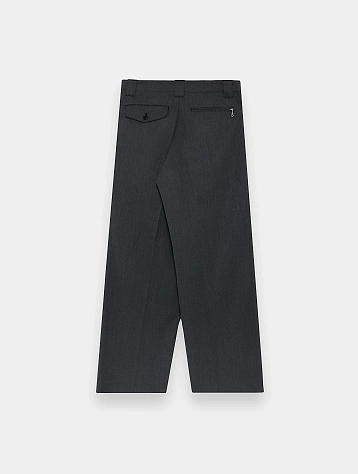 Брюки UNDERCOVER Pleated Wool Trousers Charcoal