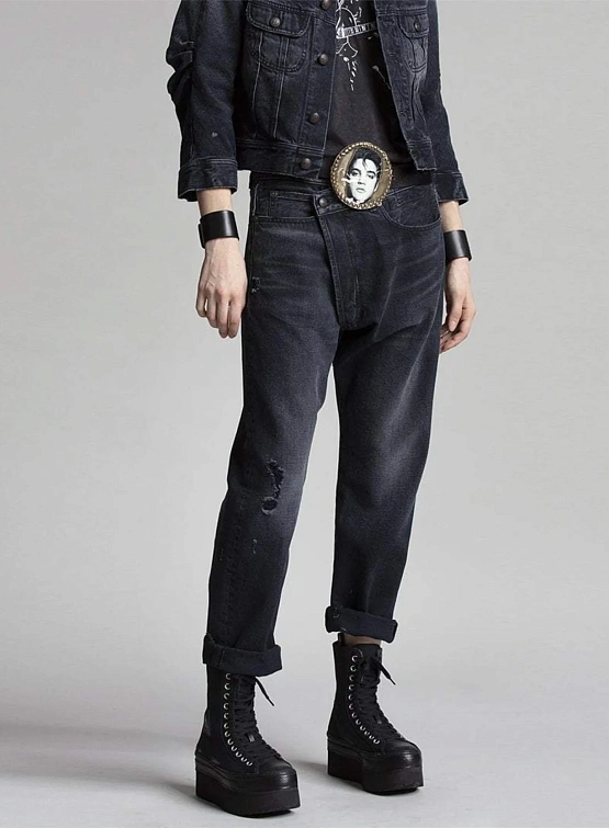 Женские Джинсы R13 Cross Over Jake Black