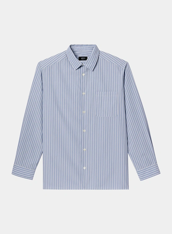 Рубашка A.P.C. Malo Shirt Blue Stripe