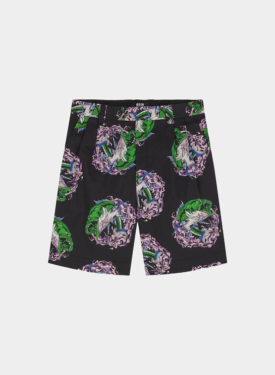 Шорты MSGM The Greatest Cosmic Carp Black