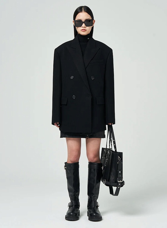Женский пиджак JUUN.J Wool Double Midi Coat Black