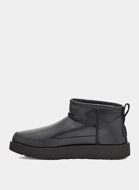 Полусапоги UGG Classic Ultra Mini Leather Black