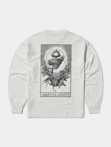 Лонгслив ARIES Faded Aries Ex Amino Off White