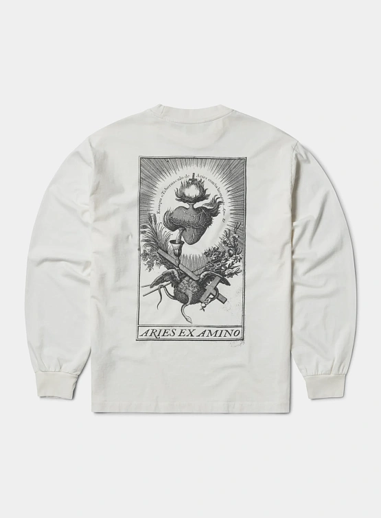 Лонгслив ARIES Faded Aries Ex Amino Off White