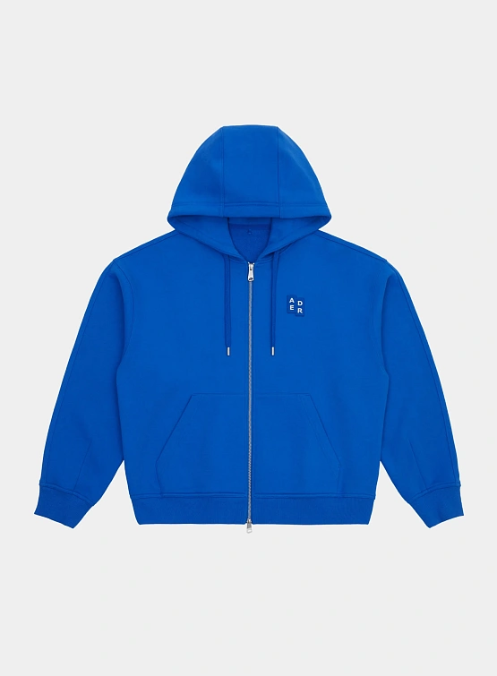 Зип-худи ADERERROR Sig; BL Tag 02 Blue