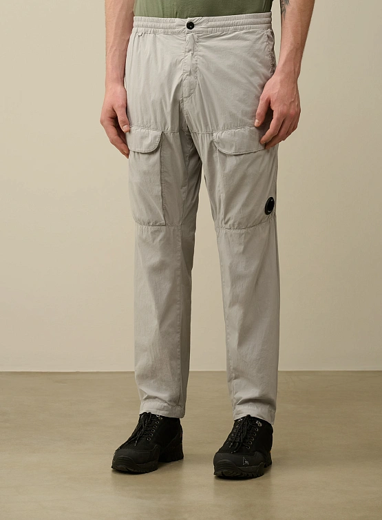 Брюки C.P. Company 50 Fili Stretch Loose Cargo Drizzle Grey