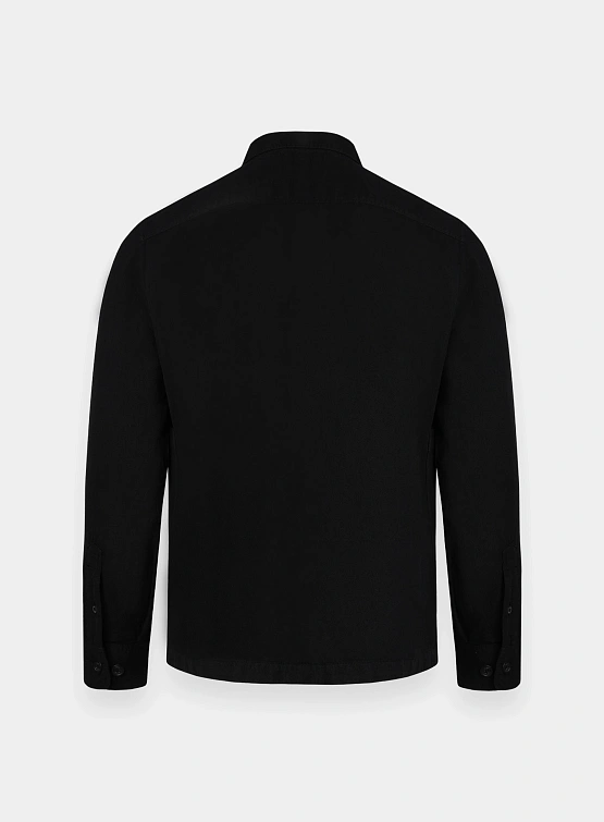 Рубашка C.P. Company Embroidered Logo Twill Black