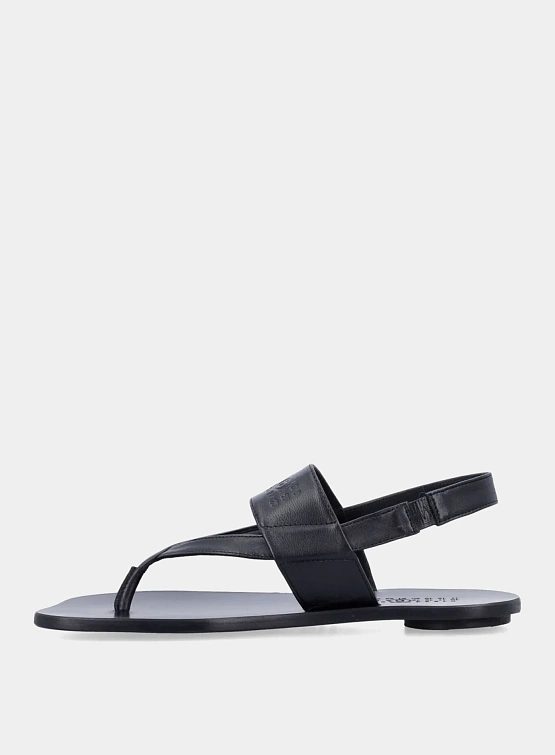 Женские сандалии MM6 Maison Margiela Anatomic Leather Black