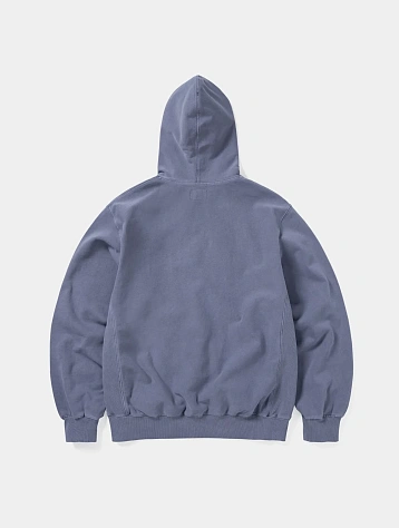 Худи thisisneverthat Overdyed Embroidery Purple Grey