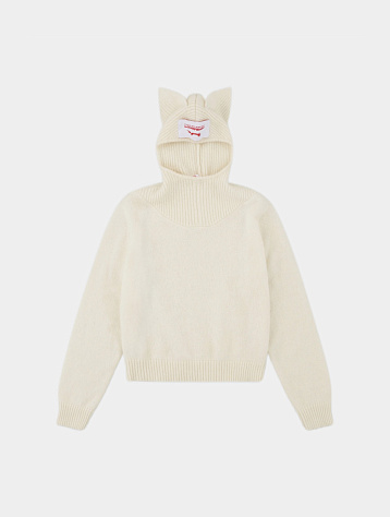 Свитер Charles Jeffrey Loverboy Ears Balaclava Ecru