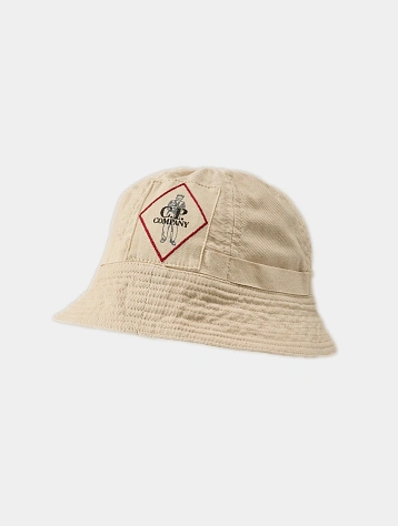 Панама C.P. Company Bull Assi Bucket Hat Greige