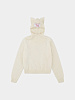 Свитер Charles Jeffrey Loverboy Ears Balaclava Ecru