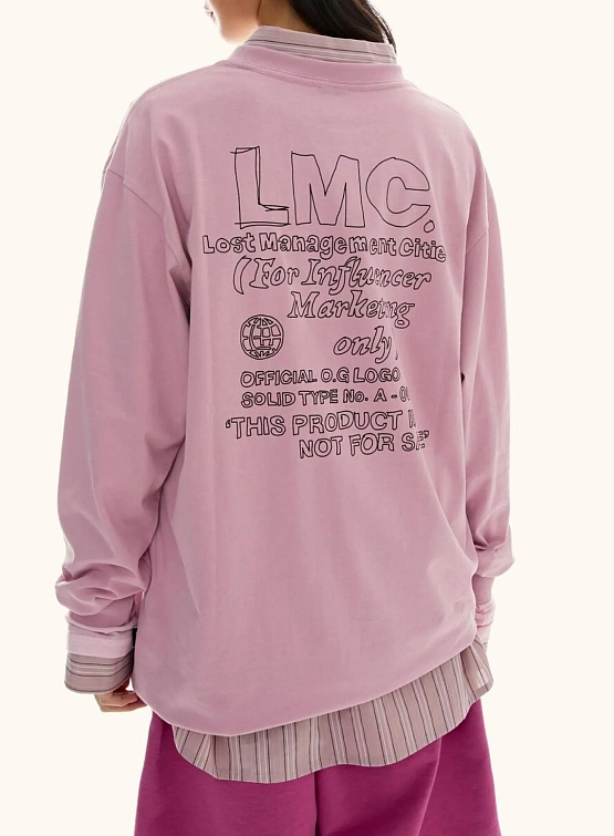 Лонгслив LMC Fn Doodle Long Slv Tee Indi Pink