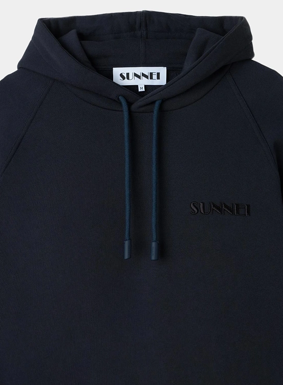 Худи Sunnei Small Logo Embroidery Blu Sunnei