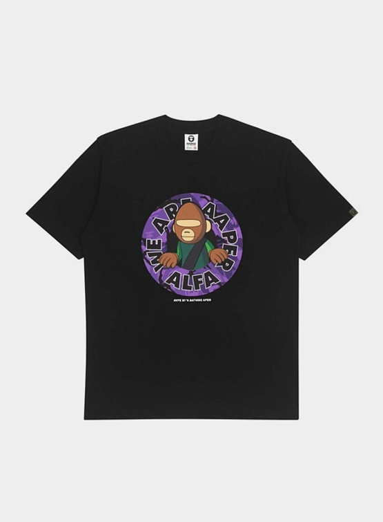 Футболка AAPE Aaper Alfa Camo Graphic Black
