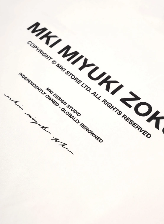 Футболка MKI MIYUKI ZOKU Design Studio White