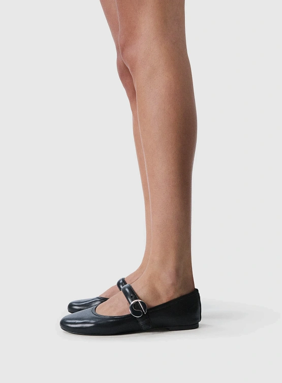 Женские Балетки Coperni Ballerina Belt Flat Black