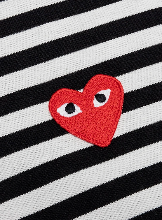 Лонгслив Comme des Garçons PLAY Striped Black