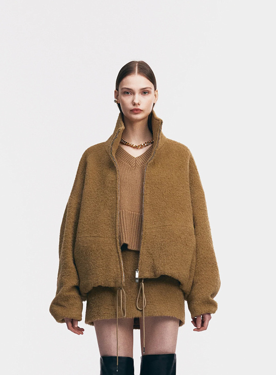 Женская куртка из шерсти System High Neck Jumper