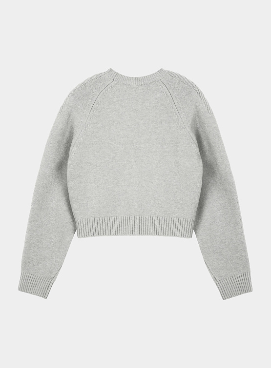 Женский свитер Recto Signature Round-Neck Melange Grey