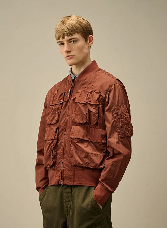 Бомбер C.P. Company Chrome-R Multipocket Sable