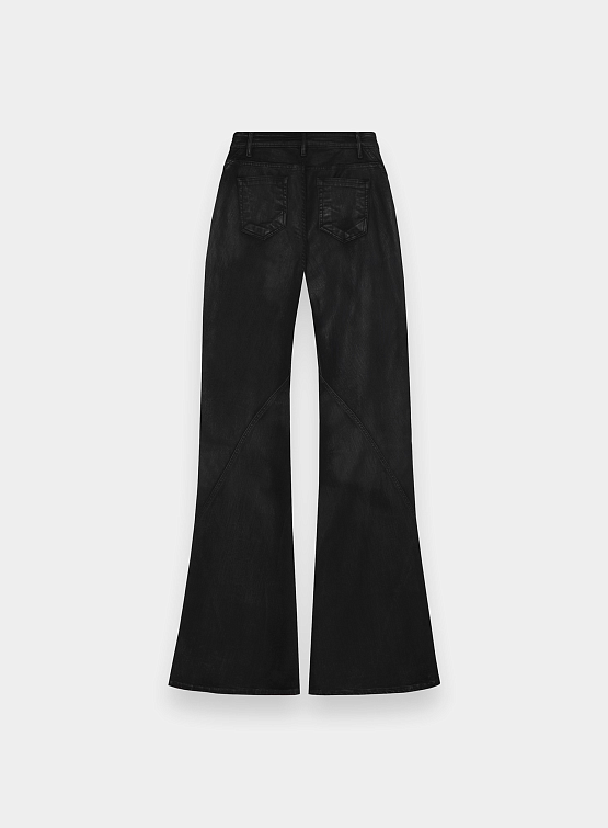 Женские брюки RICK OWENS Drkshdw Bias Bootcut Black Wax