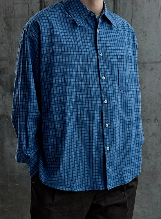 Рубашка COOR Alternate Check Oversized Blue Check