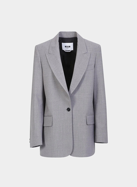 Женский пиджак MSGM Wool Blazer Grey