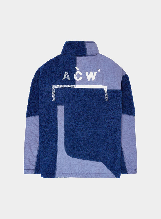 Флисовый анорак A-COLD-WALL* Bonded Axis Fleece Rich Blue