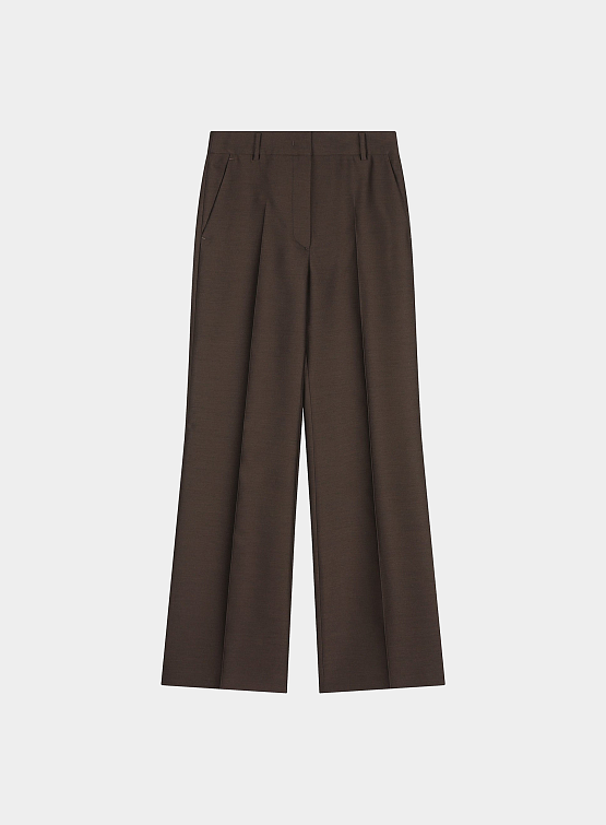 Женские Брюки System Straight Fit Wool Brown