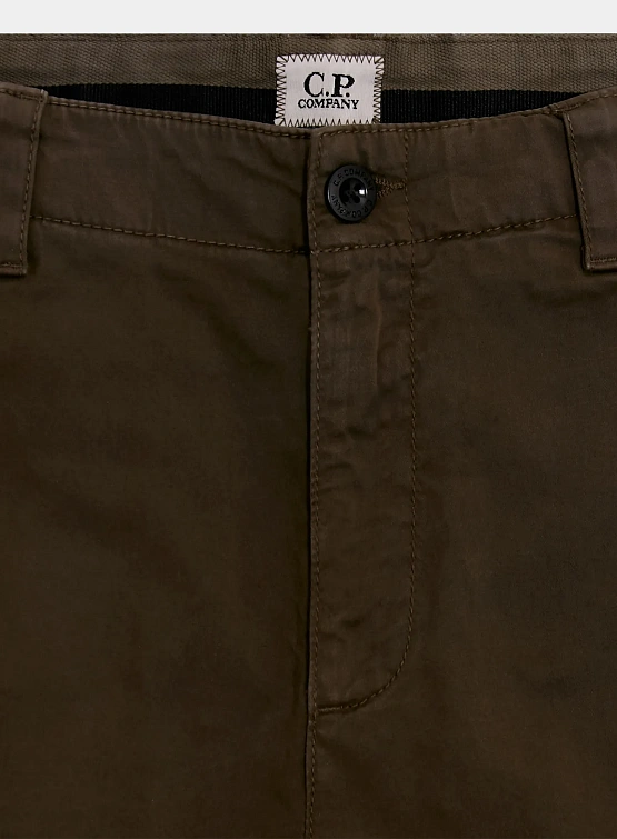 Брюки C.P. Company Stretch Sateen Cargo Lens Ivy Green