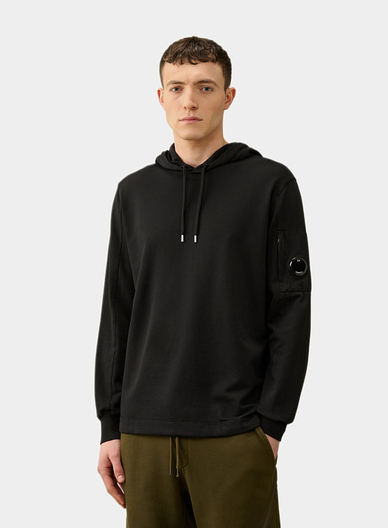 Худи C.P. Company Light Fleece Hoodie Black