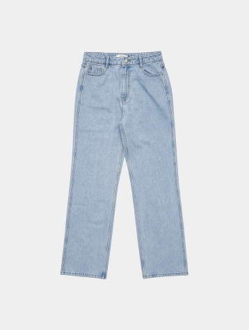 Джинсы AMOMENTO Men's Straight Fit Denim Light Blue