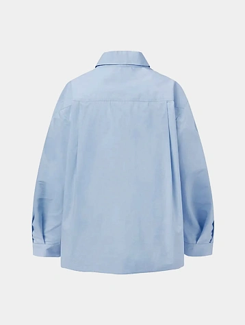 Женская рубашка AMOMENTO Oversized Shirts Light Blue