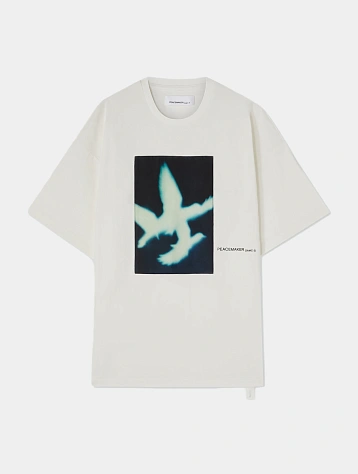Футболка OAMC Peacemaker Dark Flower S/S White