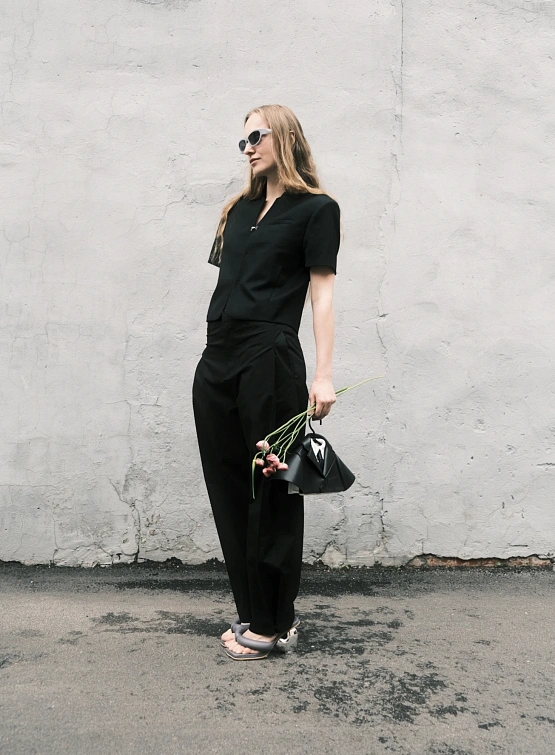 Очки Dries Van Noten x Linda Farrow Wrap Lilac