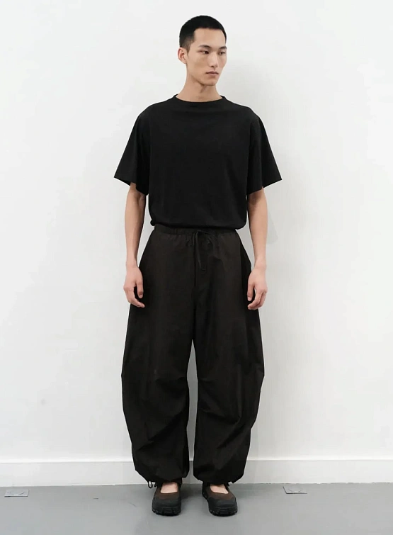 Футболка AMOMENTO Boat Neck T-Shirts Black