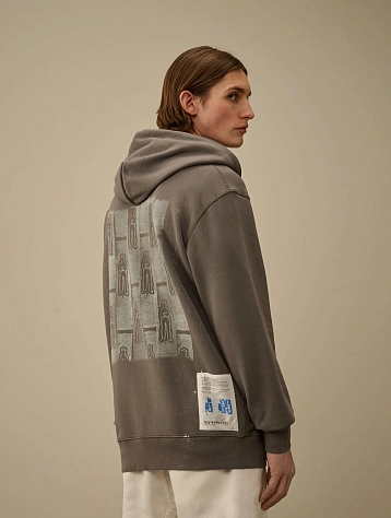 Худи C.P. Company Cotton Fleece Hooded Smoked Pearl Grey