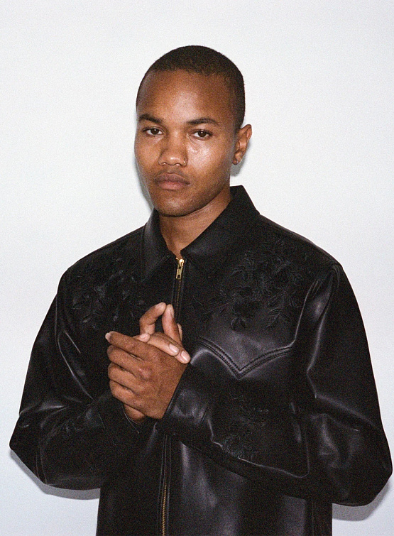 Кожаная рубашка Noon Goons Drop Top Zip Shirt Black