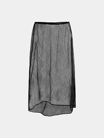 Женская юбка AMOMENTO Sheer Lace Long Black
