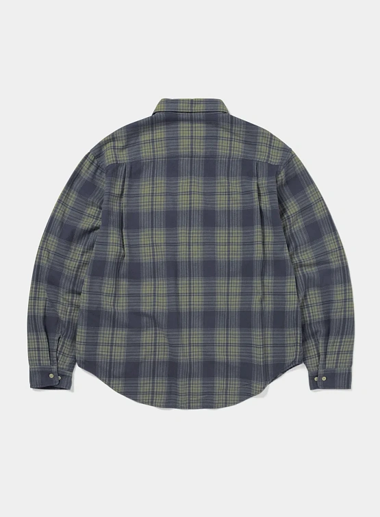 Рубашка thisisneverthat × Grateful Dead Lightning Bear Plaid Blue