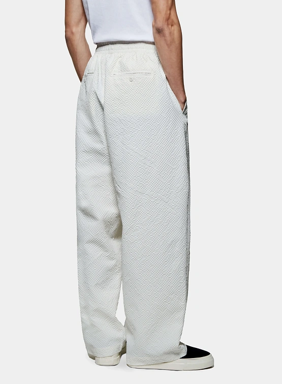 Брюки MKI MIYUKI ZOKU Seersucker Wide Leg Bone