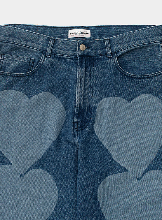Джинсы Carne Bollente Heart Euphoria Blue